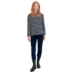 тениска,дамски,тениски,redgreen,claudia,long,sleeve,t,shirt,navy,stripe,(blue)