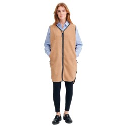 потник,дамски,потници,redgreen,pile,fleece,long,vest,beige,(dark,sand)