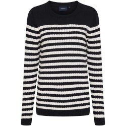 блуза,дамски,пуловери,дамски,плетени,дрехи,sea,ranch,signe,sweater,sr,navy,pearl,(blue)