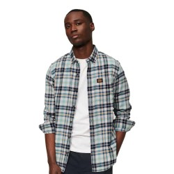 карирана,риза,мъжки,ризи,superdry,cotton,lumberjack,long,sleeve,shirt,canyon,check,light,grey,(grey)