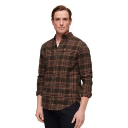 карирана,риза,мъжки,ризи,superdry,cotton,lumberjack,long,sleeve,shirt,drayton,check,olive,(brown)