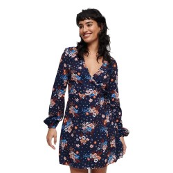 рокля,дамски,поли,и,рокли,superdry,printed,wrap,long,sleeve,short,dress,blue,(doris,floral,navy)