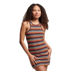 рокля,дамски,поли,и,рокли,superdry,vintage,stripe,sleeveless,short,dress,orange,(summer,yellow,stripe)