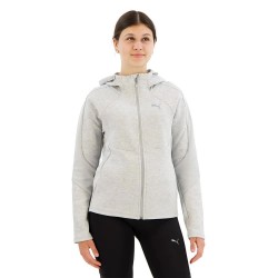 блуза,дамски,блузи,puma,evostripe,full,zip,sweatshirt,light,gray,heather,(grey)