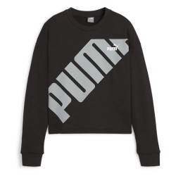 блуза,дамски,блузи,puma,power,sweatshirt,black