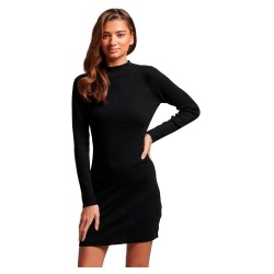 рокля,дамски,поли,и,рокли,superdry,backless,bodycon,long,sleeve,short,dress,black