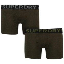 боксерки,мъжко,бельо,superdry,boxers,2,units,winter,khaki,grit,(green)