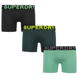 боксерки,мъжко,бельо,superdry,boxers,3,units,raven,black,marl,buck,green,marl,fresh,green,marl,(multicolor)