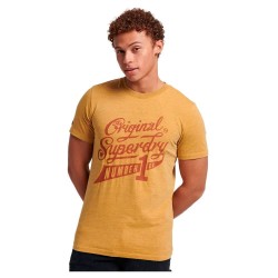 тениска,мъжки,тениски,superdry,college,scripted,graphic,short,sleeve,t,shirt,yellow,marl,(yellow)