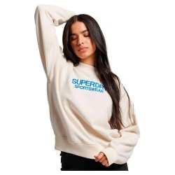 блуза,дамски,блузи,superdry,embroidered,loose,sweatshirt,rice,white,(beige)