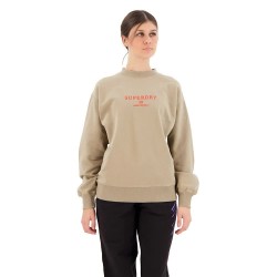блуза,дамски,блузи,superdry,embroidered,loose,sweatshirt,beige
