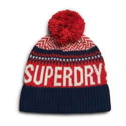 шапка,всички,шапки,superdry,fairisle,beanie,rich,navy,(red)