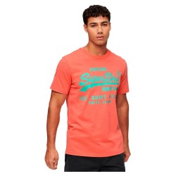 тениска,мъжки,тениски,superdry,neon,vintage,logo,short,sleeve,t,shirt,orange,(deep,sea,coral)