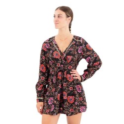 рокля,дамски,поли,и,рокли,superdry,printed,v,tea,long,sleeve,short,dress,multicolor,(mori,floral,brown)