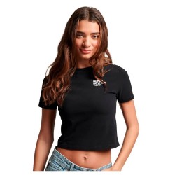 тениска,дамски,тениски,superdry,sport,luxe,graphic,fitted,short,sleeve,t,shirt,black