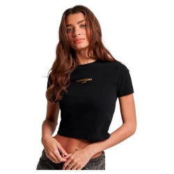 тениска,дамски,тениски,superdry,sport,luxe,graphic,fitted,short,sleeve,t,shirt,black,gold,(black)