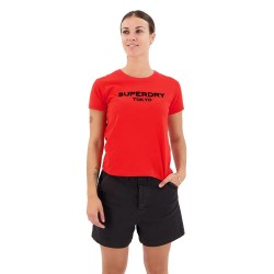 тениска,дамски,тениски,superdry,sport,luxe,graphic,fitted,short,sleeve,t,shirt,sunset,red,(orange)