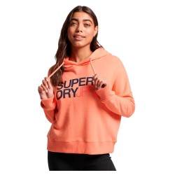 суичър,дамски,блузи,superdry,sportswear,logo,boxy,hoodie,fusion,coral,(orange)