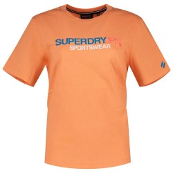тениска,дамски,тениски,superdry,sportswear,logo,relaxed,short,sleeve,t,shirt,fusion,coral,(orange)