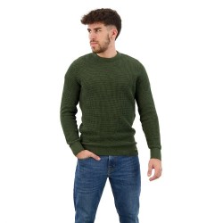 блуза,мъжки,пуловери,superdry,textured,sweater,olive,heather,(green)