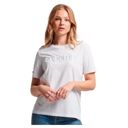 тениска,дамски,тениски,superdry,tonal,embroidered,logo,short,sleeve,t,shirt,white