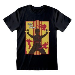 тениска,мъжки,тениски,heroes,official,warner,bros,100,bruce,lee,enter,the,dragon,short,sleeve,t,shirt,multicolor,(black)