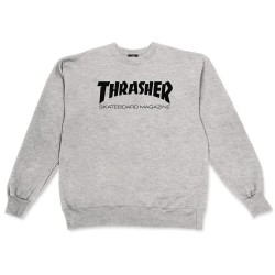 блуза,мъжки,пуловери,thrasher,skatemag,crew,sweatshirt,grey,(grey)