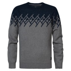 блуза,мъжки,пуловери,petrol,industries,219,sweater,grey