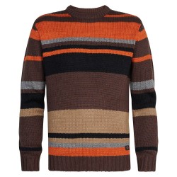 блуза,мъжки,пуловери,petrol,industries,248,round,neck,sweater,brown