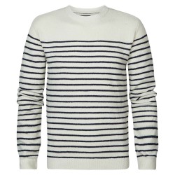 блуза,мъжки,пуловери,petrol,industries,270,round,neck,sweater,beige