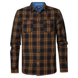 риза,с,дълъг,ръкав,мъжки,ризи,petrol,industries,400,long,sleeve,shirt,brown