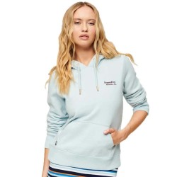 Суичър Superdry Essential Logo hoodie - Blue (Winter Sky Blue) суичър,дамски,блузи,superdry,essential,logo,hoodie,blue,(winter,sky,blue)