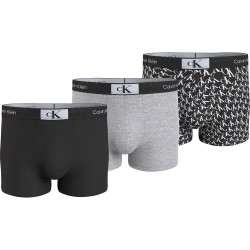 боксерки,мъжко,бельо,calvin,klein,000nb3528e,boxers,3,units,black,grey,heather,warped,logo,prt,black,(multicolor)