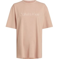 тениска,дамски,тениски,calvin,klein,000qs7069e,short,sleeve,t,shirt,stone,grey,(beige)