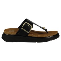 дамски,сандали,и,чехли,fitflop,buckle,leather,toe,post,slides,black