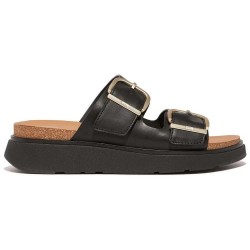дамски,сандали,и,чехли,fitflop,buckle,two,bar,leather,slides,black