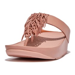 джапанки,дамски,сандали,и,чехли,fitflop,rumba,beaded,leather,toe,post,flip,flops,beige,buff,(beige,pink)