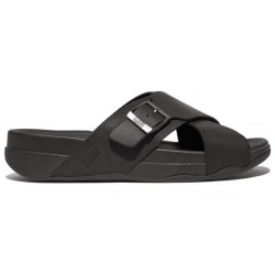 мъжки,джапанки,и,чехли,fitflop,surfer,buckle,nubuck,cross,slides,black