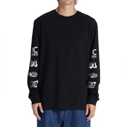 тениска,мъжки,тениски,dc,shoes,all,smiles,long,sleeve,t,shirt,black
