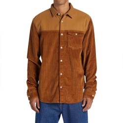 риза,с,дълъг,ръкав,мъжки,ризи,dc,shoes,closed,lines,long,sleeve,shirt,brown
