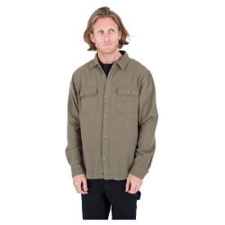 риза,с,дълъг,ръкав,мъжки,ризи,hurley,santa,cruz,twill,long,sleeve,shirt,green