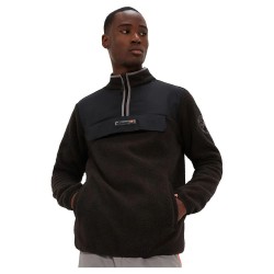блуза,мъжки,пуловери,ellesse,zinco,half,zip,sweatshirt,black,(black)