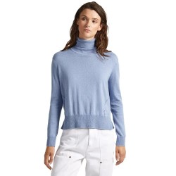 блуза,дамски,пуловери,дамски,плетени,дрехи,pepe,jeans,donna,high,neck,sweater,blue