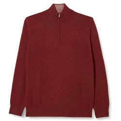 блуза,мъжки,пуловери,hackett,hm703022,half,zip,sweater,brick,red,(red)