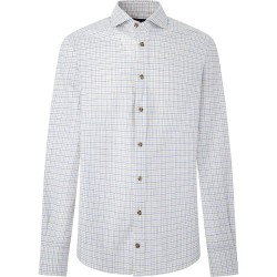 риза,с,дълъг,ръкав,мъжки,ризи,hackett,tattersall,lg,long,sleeve,shirt,white,navy,(white)