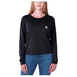 тениска,дамски,тениски,carhartt,lightweight,pocket,long,sleeve,t,shirt,black