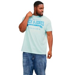 тениска,мъжки,тениски,jack,&,jones,logo,short,sleeve,t,shirt,soothing,sea,detail,melange,(blue)