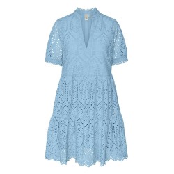 рокля,дамски,поли,и,рокли,yas,holi,short,sleeve,midi,dress,blue