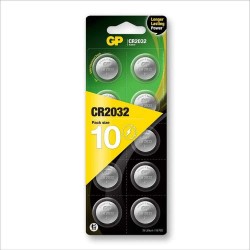 батерии,gp,batteries,cr2025,3v,button,battery,10,units,clear,(multicolor)