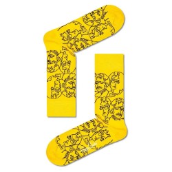 чорапи,мъжки,чорапи,happy,socks,beatles,lines,socks,yellow,(multicolor)